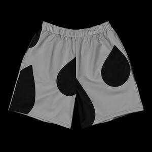 Gray and Black Athletic Shorts with Modern Design